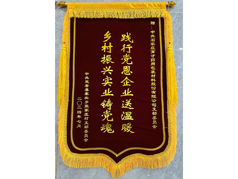 錦旗(張家莊支部委員會)